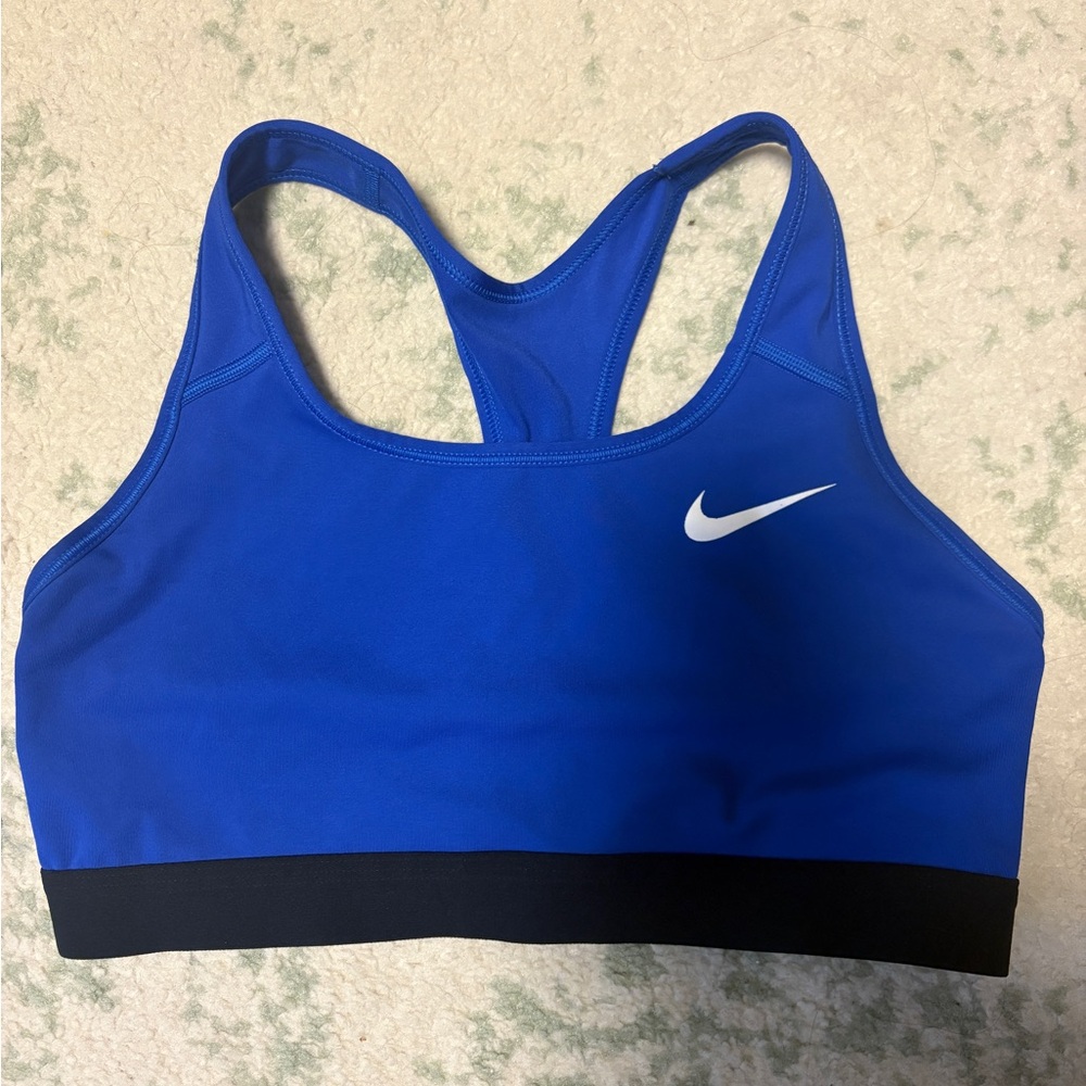 Nike Women's Swoosh Light Support Non-Padded Blue Sports Bra
